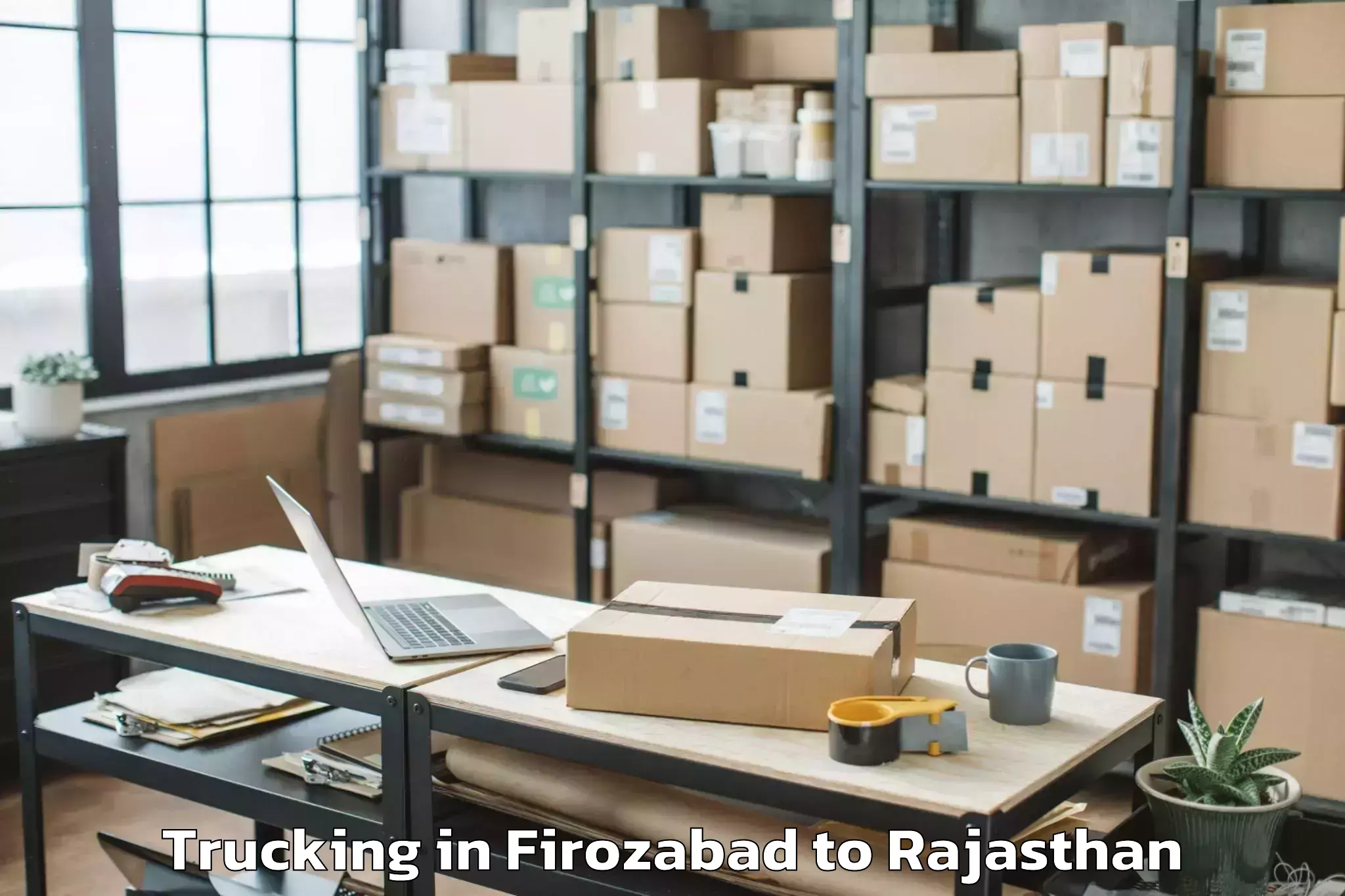 Book Your Firozabad to Thanagazi Trucking Today